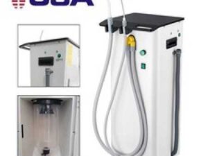 Portable Dental Medical Vacuum Suction Unit High Vacuum Pump 370W Mobile Machine