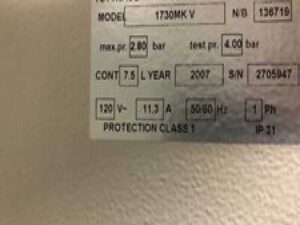 Tuttnauer 1730 MKV ValueKlave Autoclave Sterilizer (w/30 Day P&L Warranty)