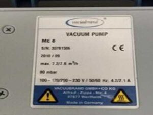Vacuubrand ME8 Diaphragm Vacuum Pump