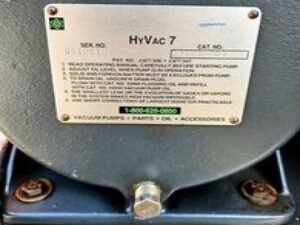 CENCO HyVac 7 BELT DUOSEAL TWO STAGE VACUUM PUMP 35LPM WATCH-VIDEO FREE-SHIP
