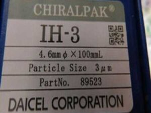 Brand New Daicel CHIRALPAK IH-3, 4.6x100mm, 3um HPLC column; 89523