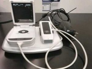 GE Vscan Portable Ultrasound GM000270 w Dual Head Probe/ Docking Station 200275