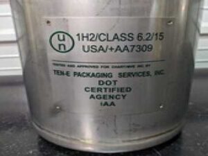 Chart MVE Secondary Shipping Container for IATA Cryoshipper 1H2/CLASS 6.2/15 DOT
