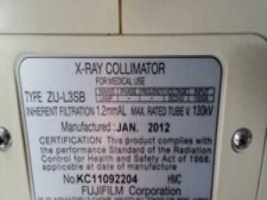 FUJI GO-2 FCR Collimator Assy p/n W10GXODOO1XX
