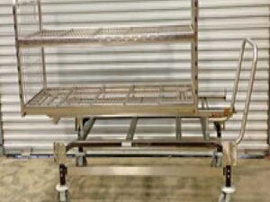 STERIS AMSCO A141198-390 STERILIZER CART W/ 2 LEVELS 5 SHELVES/LEVEL