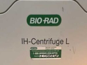 Bio Rad IH-Centrifuge L immunohematology centrifuge for IH-Gel cards and tubes