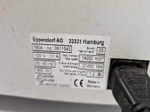 Eppendorf 5804 Centrifuge, clean, speed verified, Sold with a warranty!