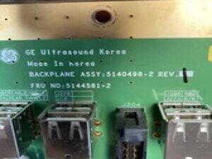 GE LOGIQ P5 BACKPLANE ASSY MODEL 5140499-2/5140498-2/5144581-2