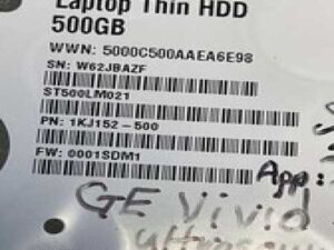GE VIVID S70 N ULTRASOUND LAPTOP THIN HDD 500GB  MODEL   1KJ152-500