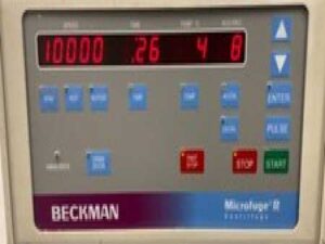 BECKMAN MICROFUGE R Refrigerated benchtop centrifuge with Rotor with WARRANTY