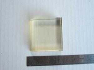 ZERODUR OPTICAL BLOCK TRUNCATED MIL SPEC LASER OPTICS sku#gen