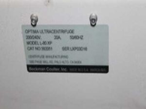 Beckman Coulter L-80XP optima  Floor Ultra Speed Centrifuge