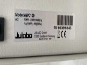 Julabo AWC100 Air to Water Recirculating Chiller Cooler TESTED