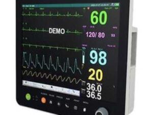 15" Touch Screen Modular Plug-in Vital Signs Patient Monitor ECG NIBP TEMP RESP