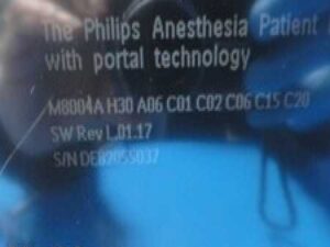 2008 Philips Intellivue MP50 Anesthesia Monitor W/ Modules & Patient Leads~36901
