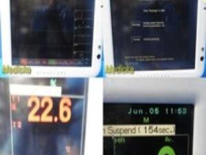 Fukuda Denshi DS-7200 Patient Monitor W/ NEW LEADS (ECG,NBP,SpO2,Temp,IBP)~37232