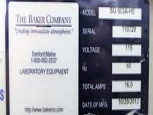 Baker SG 603A-HE Biological Class II A2 Biosafety Cabinet 6ft Used (3367870)
