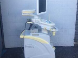 Hitachi Hi Vision Avius Ultrasound Machine w/ Printer & Probe