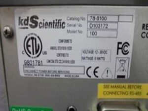 KD Scientific 78-8100 Syringe Pump Model 100