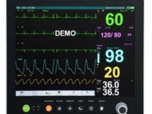 15in Portable Touch Screen Signs Monitor~ECG NIBP RESP TEMP SPO2 PR