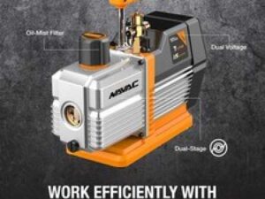 NP7DP Vacuum Pump - Dual-Stage AC Motor - A/C Vacuum Pump Kit - Integrated Cy...
