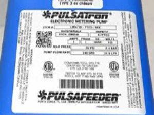 Pulsatron Pulsafeeder Electronic Metering Pump 240 GPD 35 PSI LMH7TA-PTC3-XXX