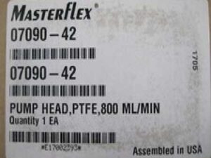 Brand NEW Sealed Cole Parmer Masterflex 07090-42 PTFE Pump Head F1